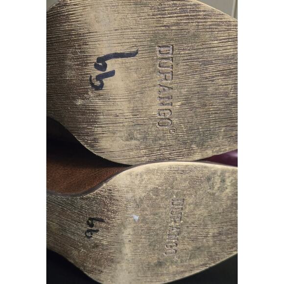 Durango Crush Brown Ladies Pull On Westin Leather Boots Size US 9M - Picture 6 of 11